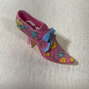 Vintage High Heel Floral Shoe Ornament